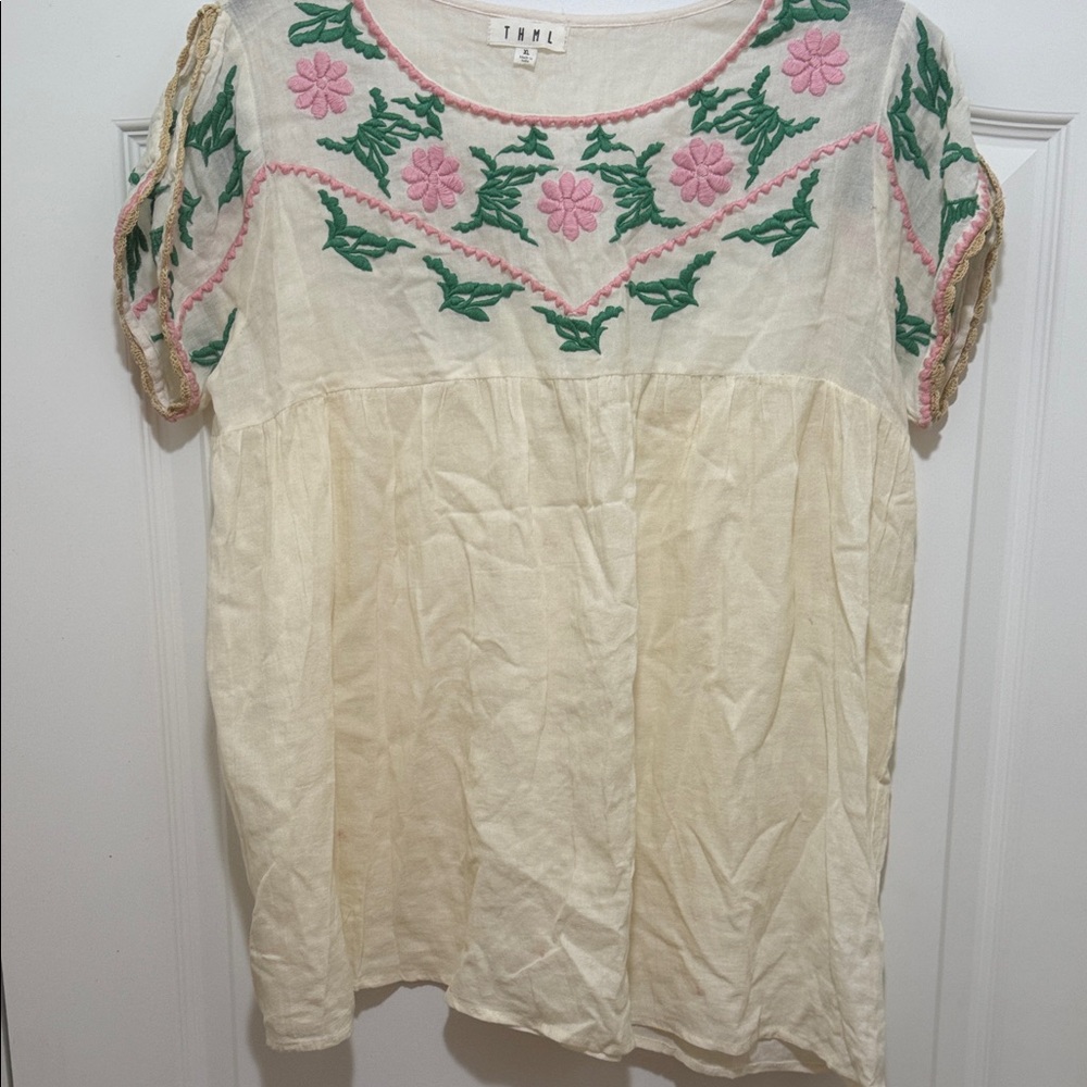 THML Light Pink Blouse XL